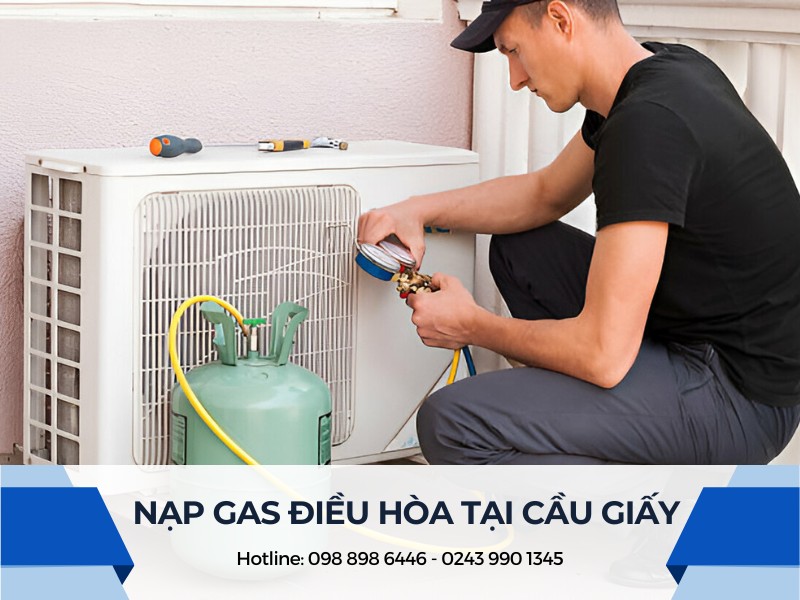 Nạp gas điều hòa tại Cầu Giấy