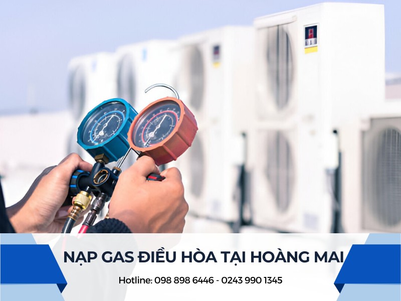 Nạp gas điều hòa tại Hoàng Mai
