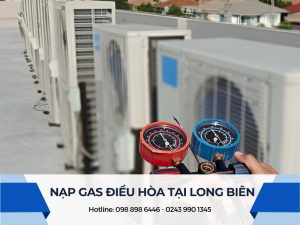 Nạp gas điều hòa tại Long Biên