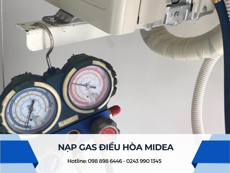 Nạp gas điều hòa Midea
