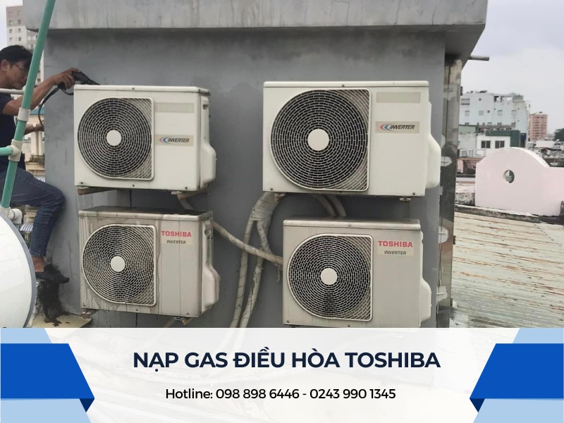 Nạp gas điều hòa Toshiba