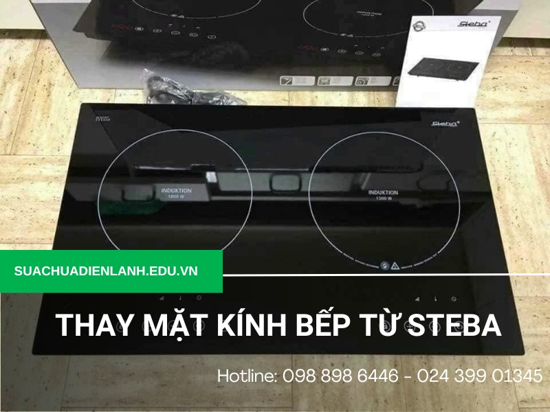 Thay mặt kính bếp từ Steba