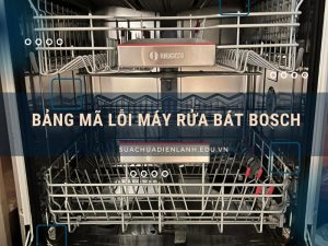 Bảng mã lỗi máy rửa bát Bosch