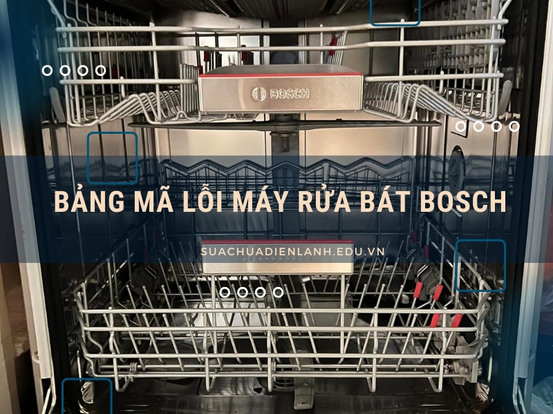 Bảng mã lỗi máy rửa bát Bosch