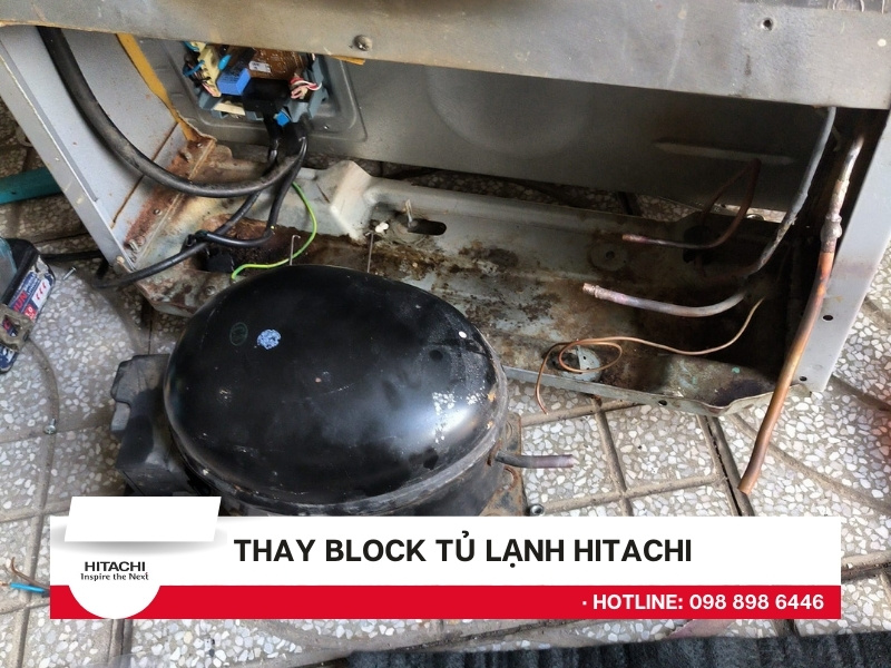 Thay block tủ lạnh Hitachi