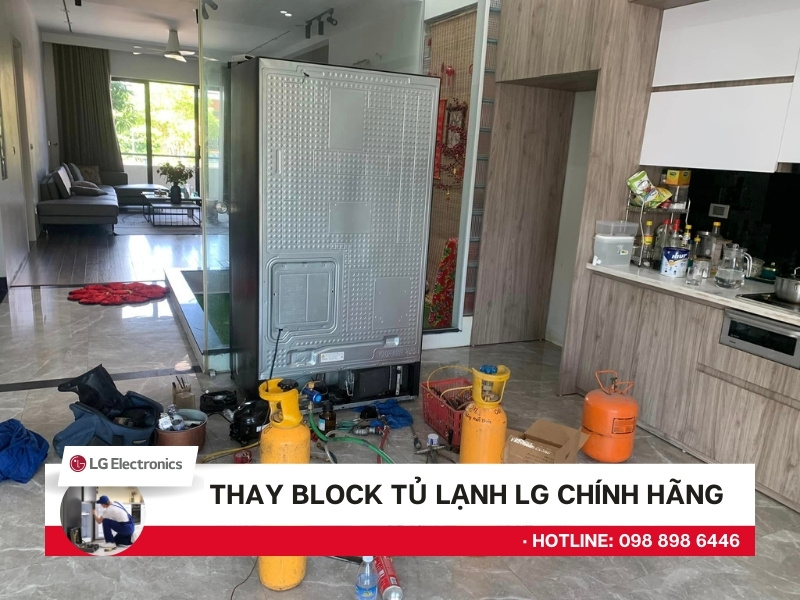 Thay block tủ lạnh LG