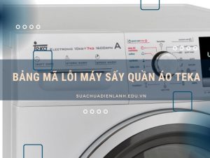 bảng mã lỗi máy sấy quần áo Teka