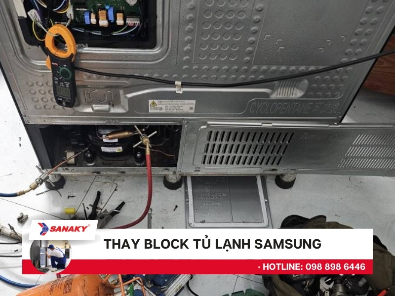 Thay block tủ lạnh Samsung